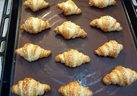 Mini listové zákusky s krémem