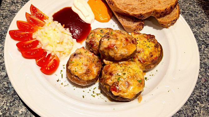 Zapečené žampiony II