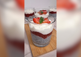 Chia pudink à la cheesecake