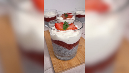 Chia pudink à la cheesecake