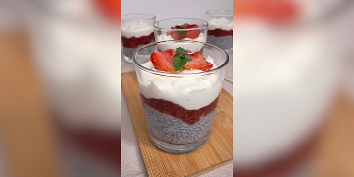 Chia pudink à la cheesecake