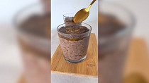 Chia pudink à la sacher dort