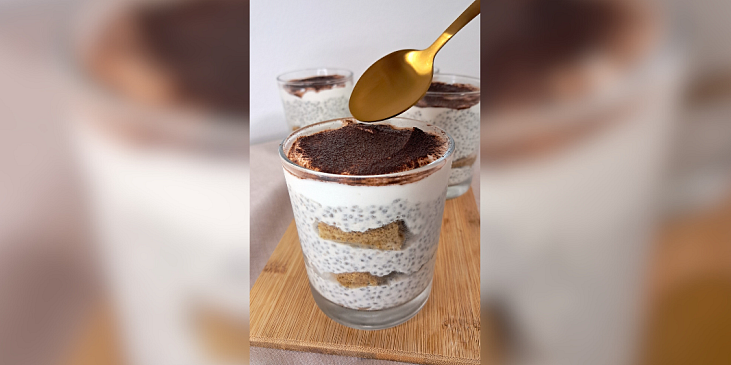 Chia pudink à la Tiramisu
