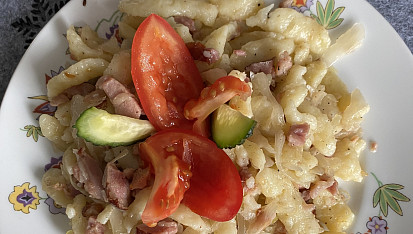 Halušky s uzeným masem a kysaným zelím, Vynikající rychlovka