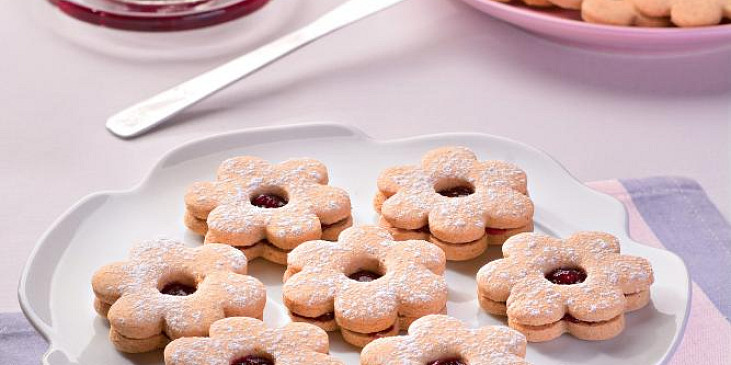 Linecké kytičky z pohankové mouky