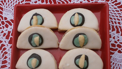 Kočičí oči z lineckého těsta