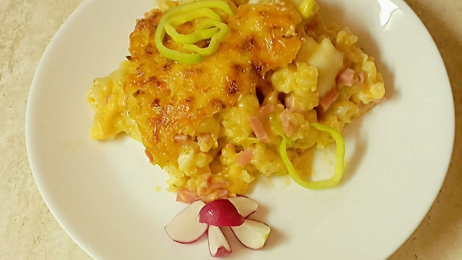 Mac&cheese se šunkou