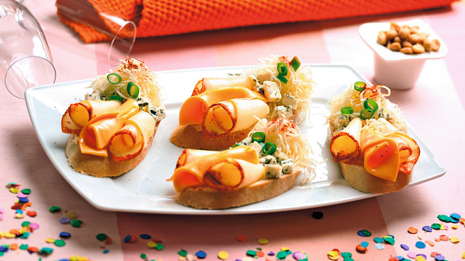 Sýrové chlebíčky