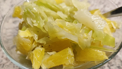 Zelný salát s pomerančem, Hotovo...