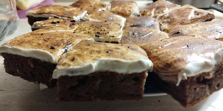 Jablková buchta s tvarohem