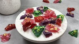 Jedlé krystaly s ovocnou příchutí