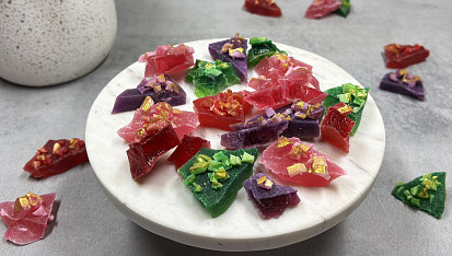 Jedlé krystaly s ovocnou příchutí