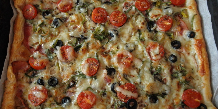 Slaný listový koláč se žampiony (Slaný listový koláč se žampiony)