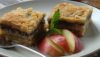 Sypaný jablkový koláč