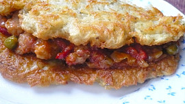 Bramborové placky s ohnivým masem