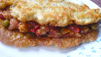 Bramborové placky s ohnivým masem