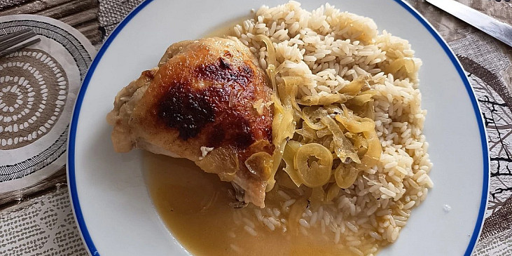 Kuře s bílou  paprikou v  medově hořčičné  šťávě