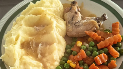 Kuře s bílou  paprikou v  medově hořčičné  šťávě