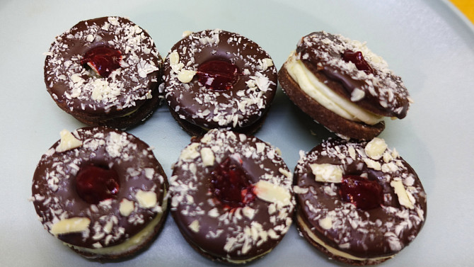 Mandlovo-čokoládová kolečka