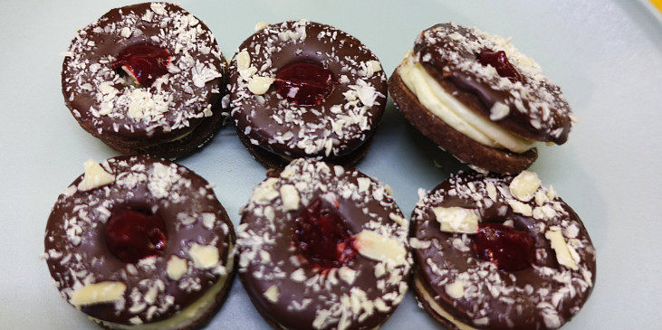 Mandlovo-čokoládová kolečka