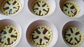 Linecké koláčky s malinovou marmeládou