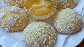 Citronové crinkles z bílé čokolády