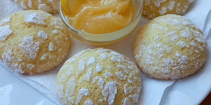 Citronové crinkles z bílé čokolády