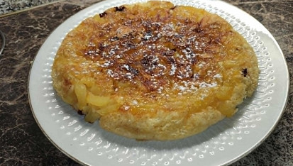 Jablkový koláč z pánve, Koláč z pánve