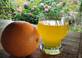 Pomerančový džus ze 2 pomerančů