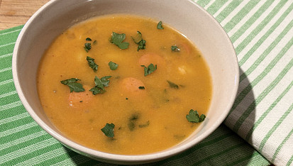 Frankfurtská polévka s bramborami