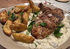 Kuřecí supreme se žampionovou omáčkou podle Mirka Kaliny