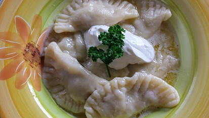 Pelmeně, Chuťově dobré, ale těsto trochu tužší.