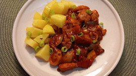 Zeleninová směs na vepřovém plátku