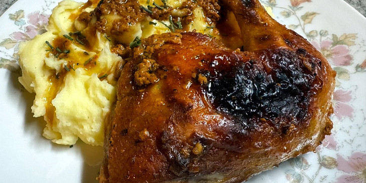 Kuře pečené v podmáslí