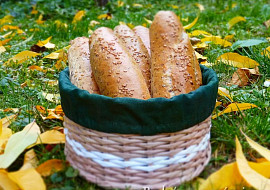 Pšeničné rohlíky se lněným semínkem