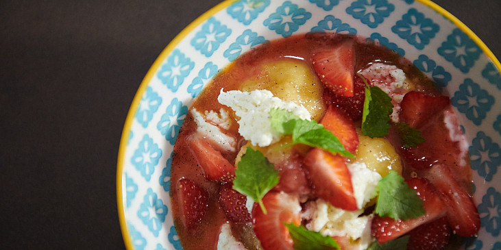 Ricottové knedlíčky s jahodami podle Jana Punčocháře