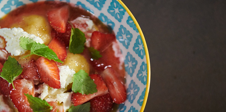 Ricottové knedlíčky s jahodami podle Jana Punčocháře