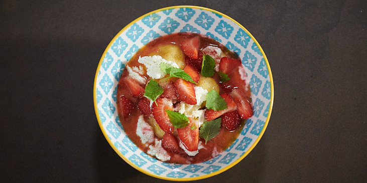 Ricottové knedlíčky s jahodami podle Jana Punčocháře