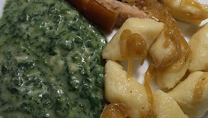 Špenát se smetanou