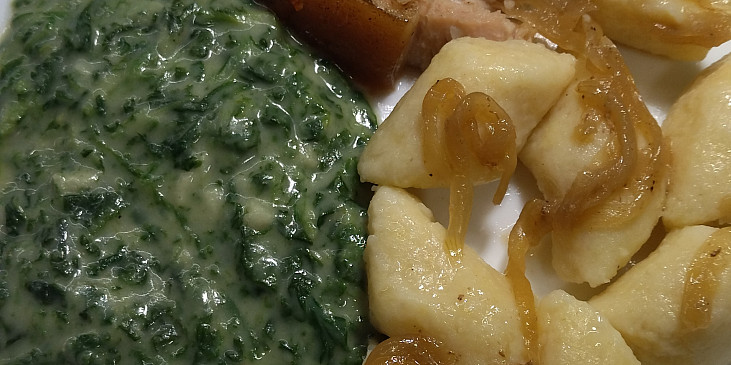 Špenát se smetanou