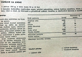 Vepřové na kmínu podle ČSN