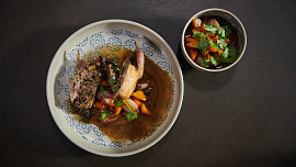 Křepelka s karamelizovanou zeleninou podle Honzy Punčocháře