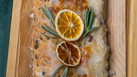 Tvarohová štóla s citronovou polevou podle Josefa Maršálka