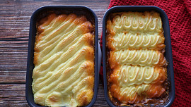Cottage pie - pečená kaše s masovou směsí