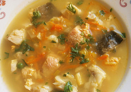 Rybí polévka s jikrami