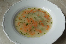 Rybí polévka s krupicí