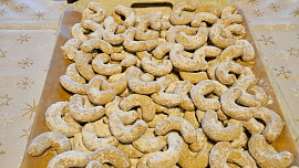 Tradiční vanilkové rohlíčky