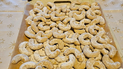 Tradiční vanilkové rohlíčky