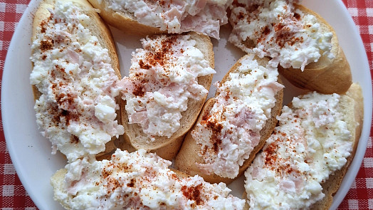 Dietní tvarohová pomazánka