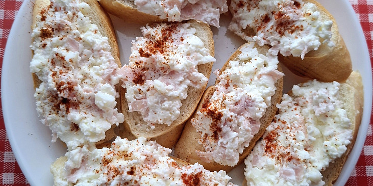 Dietní tvarohová pomazánka